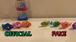 Zuru Robo Fish Alive OFFICIAL vs KNOCKOFF FAKES - Full Unboxing, Comparison, Testing