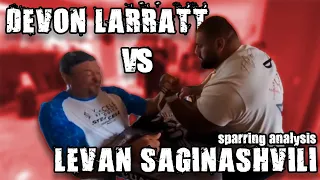 DEVON LARRATT vs LEVAN SAGINASHVILI | Bilek Güreşi Analizi | Armwrestling Sparring Analysis