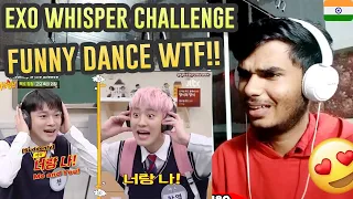 EXO Whisper Challenge Game & Dance Funny  Knowing Brother Ep.208   Indian Reaction