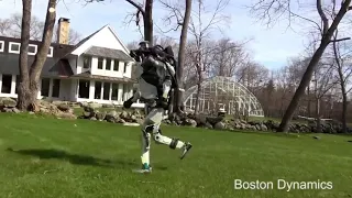 Атлас из Boston Dynamics на прогулке | Getting some air, Atlas? (смешная озвучка, мат)