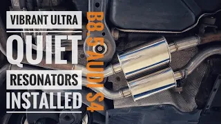 Vibrant Ultra Quiet Resonators install on B8.5 Audi S4