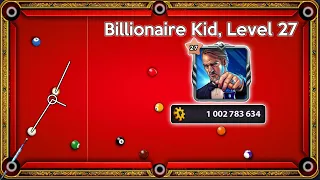 8 Ball Pool - THIS KID BECOME BILLIONAIRE at LEVEL 27 - K's Road to Billion ALL in ONE only Ep#14