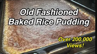 Old Fashioned Baked Rice Pudding | Twisted Mikes