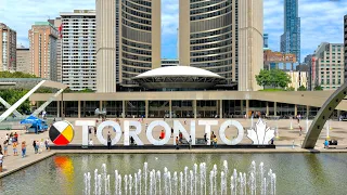 [4K] 🇨🇦 Toronto City Hall | Downtown Walking Tour | Toronto