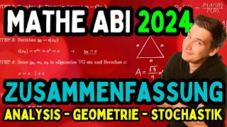 Dieses Video rettet Dein Mathe Abi: ANALYSIS - GEOMETRIE - STOCHASTIK: alle Aufgabentypen