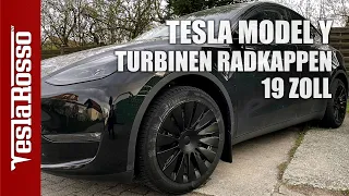 Tesla Model Y Radkappen im Uberturbinen Look 19 Zoll schwarz