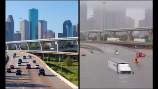 Houston (Texas) 2017 - Before and After Hurricane Harvey Flooding
