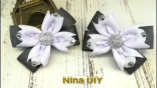 МАСТЕР-КЛАСС🎀БАНТИКИ КАНЗАШИ🎀 ДЛЯ ШКОЛЫ ИЗ РЕПСОВОЙ ЛЕНТЫ🎀  DIY