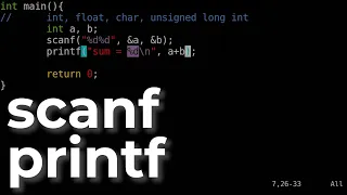 [C4Je4] C For Juniors: Форматный ввод/вывод с printf/scanf