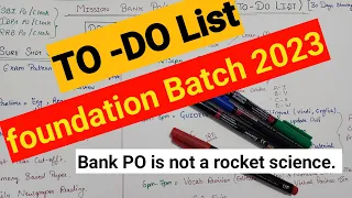 TO-DO LIST Day 5 Target PO/CLERK 2023. Sure shot selection in 2023 #ibpspo #sbipo #sbiclerk #ibps