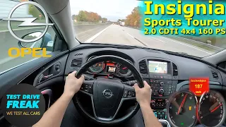 2011 Opel Insignia Sportstourer 2.0 CDTi 4x4 160 PS HIGH SPEED GERMAN AUTOBAHN DRIVE POV