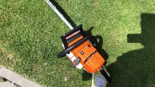 Stihl MS 361 запуск бензопили (11352000535)