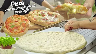 PIZZA with PRE-COOKING IN WHITE WITHOUT TRAY! Home trick to make it perfect!