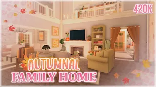 Autumnal Family Roleplay Home - PART 2 | Bloxburg Speed Build 🍁⭐️