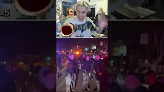 xQc Gets Stream Sniped at Police Chase Investigation  |  #shorts