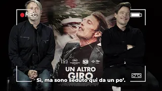 Mads Mikkelsen and Thomas Vinterberg interview in Italy for Another Round