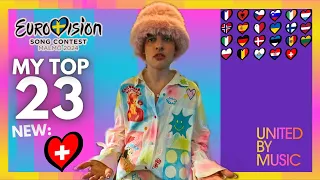 Top 23 | Eurovision 2024 | NEW: 🇨🇭 | My Top ESC 2024 (So Far)