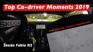 Top Co-driver Moments 2019 | Miko Marczyk / Szymon Gospodarczyk | Škoda Fabia R5