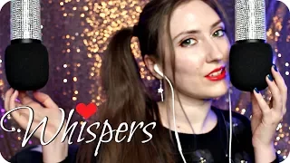 ASMR Ear to Ear Whispering & Microphone Scratching Deep in Your Ears for Sleep & Relaxation 😪 🎤