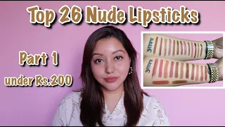 Top 26 Nude Lipsticks under Rs.200 | Affordable Nude Lipsticks Indian skin tone