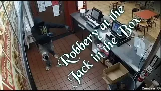 Los Angeles videos burglary Caught robbery at the Jack in the Box