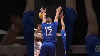 Monster block by Stephen Boyer😮‍💨🥵 #epicvolleyball #volleyballworld #volleyball