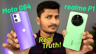 Moto G64 5g Vs realme P1 Clear Comparison - Price, Camera, Battery, Display, Gaming