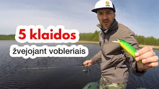 5 klaidos žvejojant vobleriais. Kaip teisingai žvejoti vobleriais ir išvengti pagrindinių klaidų.