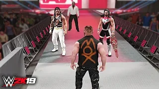 WWE 2K19 Custom Story - Jon Moxley Invades WWE Raw 2019 ft. Reigns, Lesnar