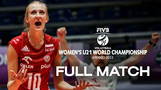 CUB🇨🇺 vs. POL🇵🇱 - Full Match | Women's U21 World Championship | Aguascalientes