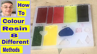 How to colour resin using 8 different methods