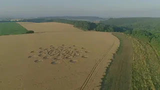 Muncombe Hill, Somerset CROP CIRCLE 14 7  2018