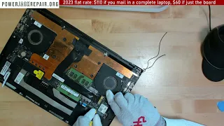 How to fix repair a broken power jack on RAZER RZ09-0301 laptop charge port no broken pin RZ09