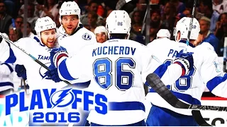 Dave Mishkin calls all 5 Lightning goals vs Islanders (2016 Playoffs, Game 3)