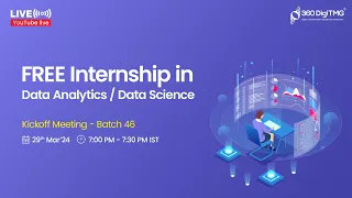 Free Data Analytics / Data Science Internship | Batch 46 | 360DigiTMG