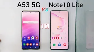 Samsung A53 5G vs Note10 Lite - speed test 🔥