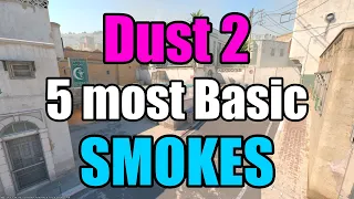 5 Most Basic Smokes [CS2/Dust2]