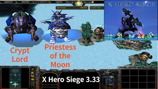 X Hero Siege 3.33, Crypt Lord & Priestess of the Moon Extreme, Level 4 Impossible ,8 ways Dual Hero