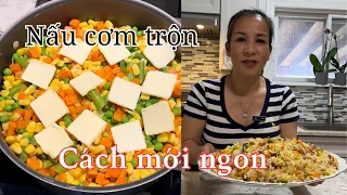 Cách mới nấu cơm trộn thập cẩm bằng nồi chống dính trên bếp lửa. Đặt biệt ngon!