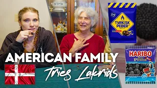 American Family Tries Lakrids Brought From Denmark