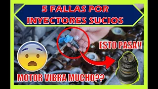 ⚠️5 SÍNTOMAS De INYECTORES SUCIOS o En Mal ESTADO 👉🏻 Así Va a Fallar Tu CARRO 😰