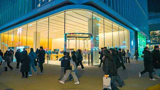 Walking in Seoul on Friday night from Yonsei University to Hongdae Street | 4K HDR