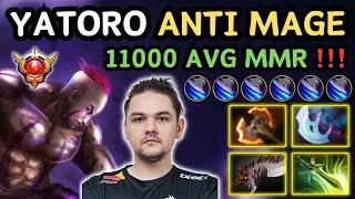 🔥 YATORO ANTI MAGE Safelane Grandmaster Tier 7.35d 🔥 11K AVG MMR YATOROGOD - Dota 2