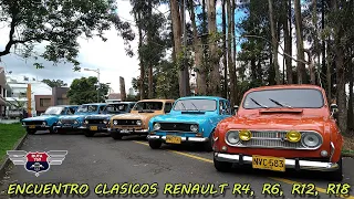 CARROS CLASICOS RENAULT QUE LLEGARON A COLOMBIA R4, R6, R12, R18.