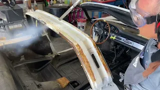 1968 Soft Window Targa 912 - Dry Ice Blasting