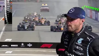 Valtteri Bottas reacts to Lewis Hamilton Baku lock-up... | F1 meme