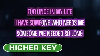 For Once in My Life (Karaoke Higher Key) - Stevie Wonder