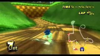 Sonic in Mario Kart WII mod
