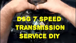 How to Trans Service DQ200 DSG 7 Speed DQ250 OBH7 0AM OCW Gear Oil Change & Mechatronic Oil Change