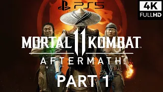 MORTAL KOMBAT 11 AFTERMATH (PS5)(4K 60FPS HDR) Story Gameplay Walkthrough Part 1 No Commentary